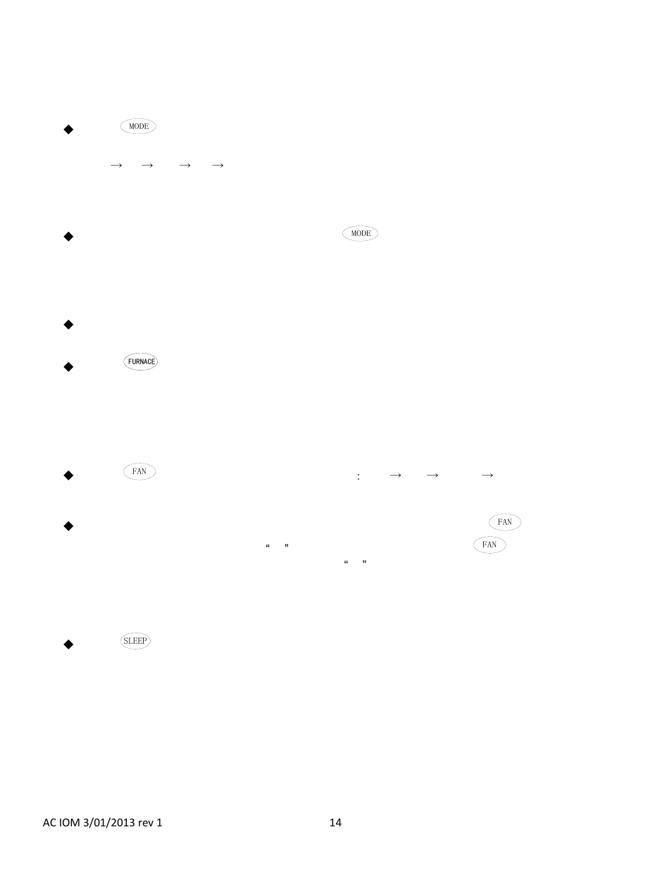 atwood Air Conditioners (non-ducted AC-1351, AC-1501) User Manual | Page 14 / 18