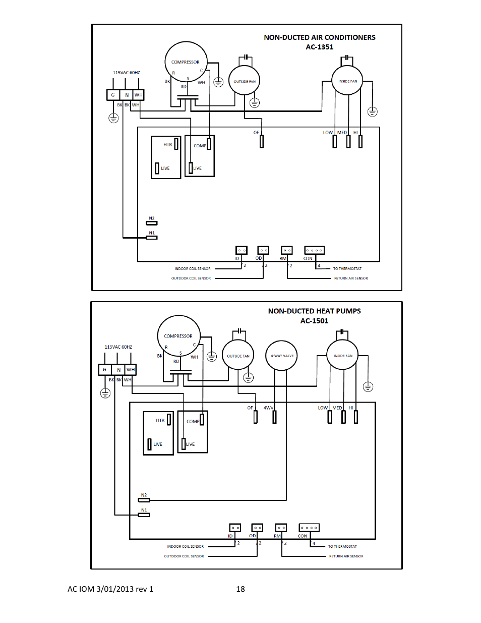 atwood Air Conditioners (non-ducted AC-1351, AC-1501) User Manual | Page 18 / 18