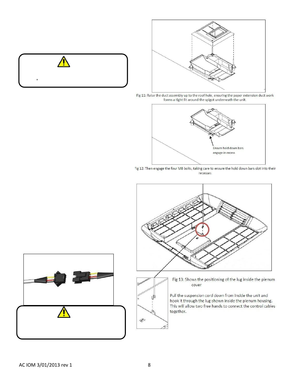 Attach duct to unit, Attach plenum cover | atwood Air Conditioners (non-ducted AC-1351, AC-1501) User Manual | Page 8 / 18