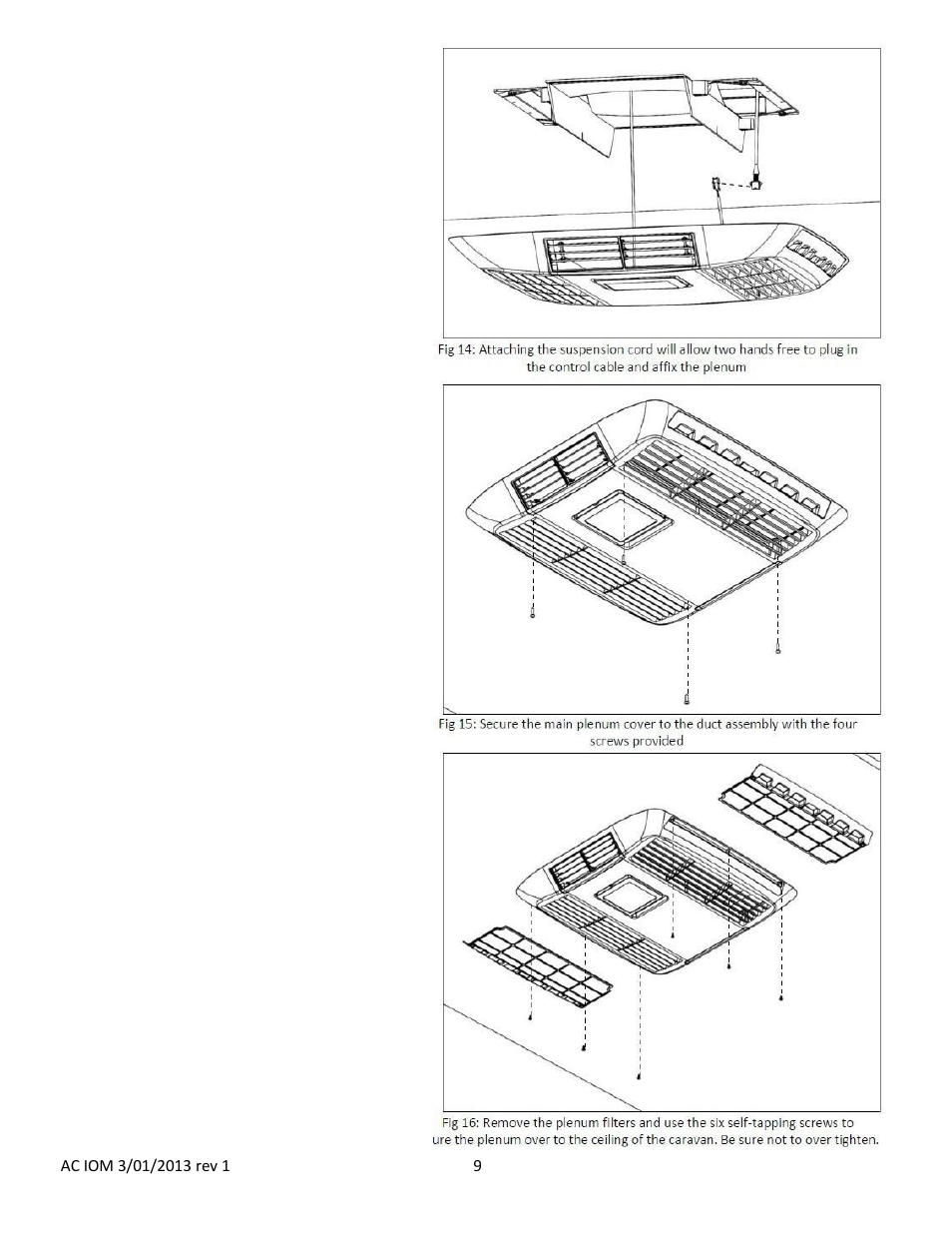Installation is now complete, Attach plenum cover | atwood Air Conditioners (non-ducted AC-1351, AC-1501) User Manual | Page 9 / 18