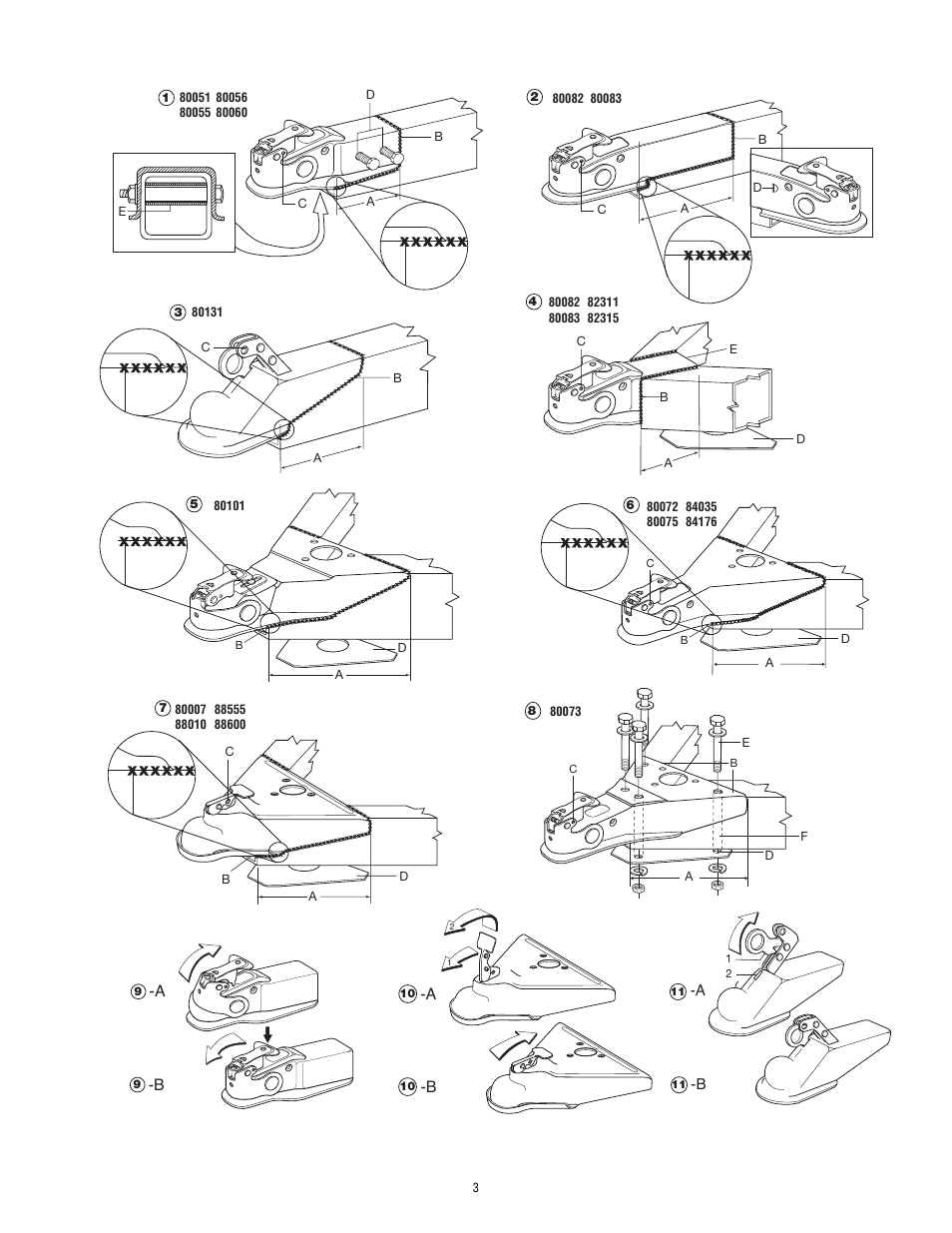 atwood Straight Tongue Couplers User Manual | Page 3 / 4