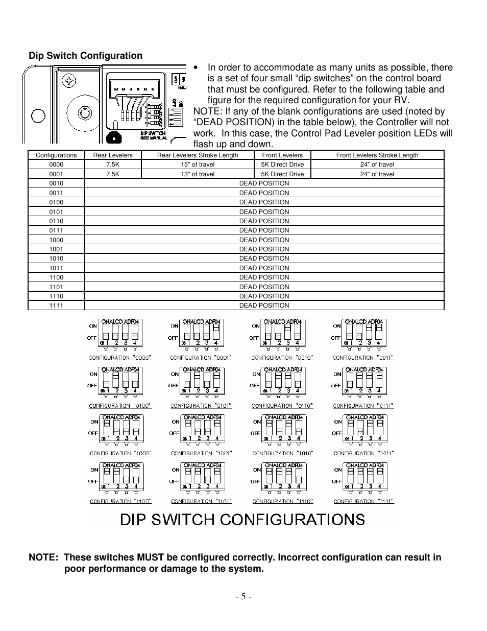 atwood Levelegs 5th Wheel Leveling IOM User Manual | Page 5 / 22