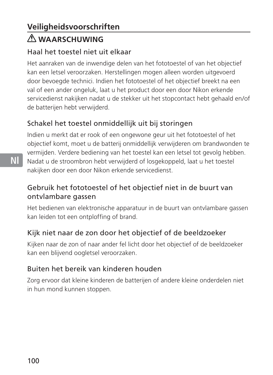 Jp en de fr es se ru nl it ck ch kr | Nikon 200-400mm f 4G ED AF-S VR II Zoom-Nikkor User Manual | Page 100 / 212