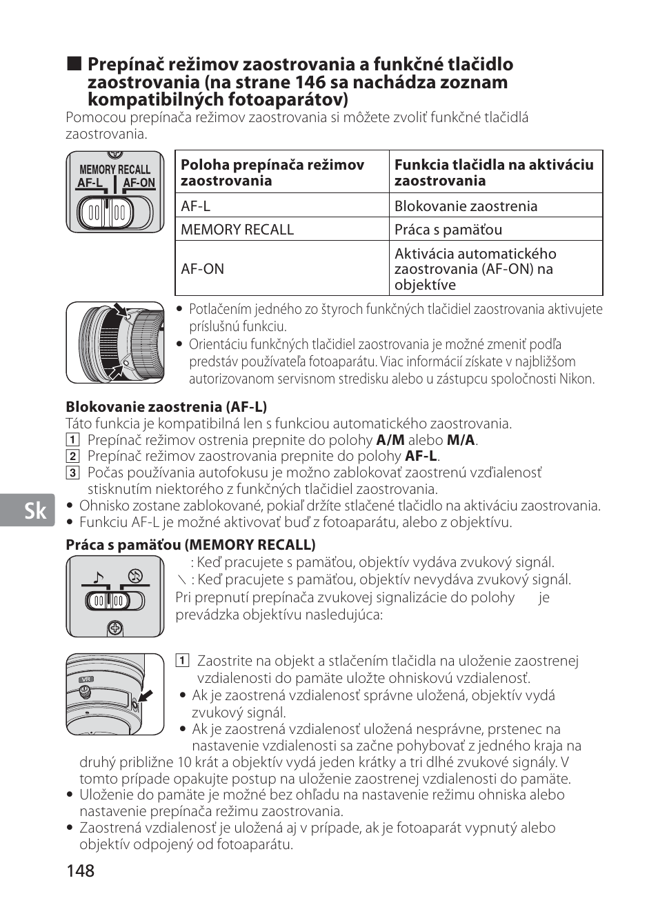 Jp en de fr es se ru nl it sk sk kr | Nikon 200-400mm f 4G ED AF-S VR II Zoom-Nikkor User Manual | Page 148 / 212