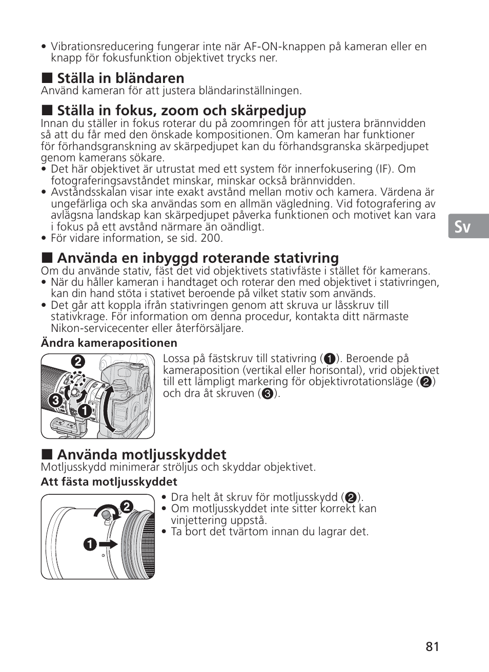 Jp en de fr es sv ru nl it ck ch kr | Nikon 200-400mm f 4G ED AF-S VR II Zoom-Nikkor User Manual | Page 81 / 212