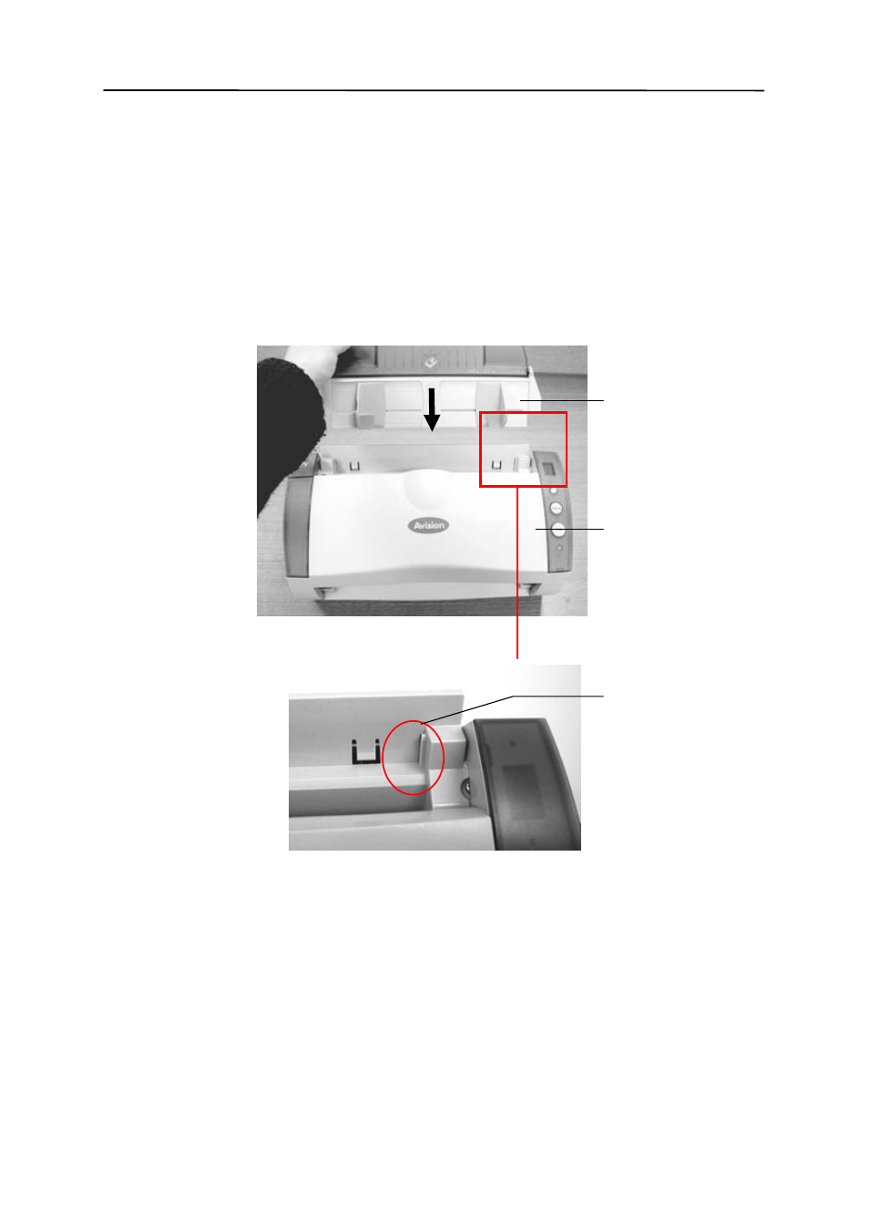 1 installing the adf paper tray, Installing the adf paper tray -2 | Avision AV220C2 (300500003) User Manual | Page 10 / 95