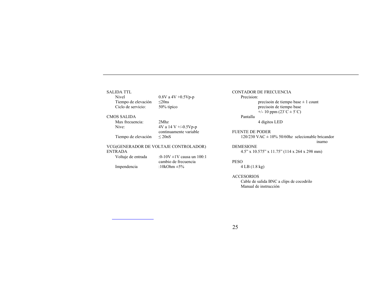 B&K Precision 4011A - Manual User Manual | Page 25 / 39
