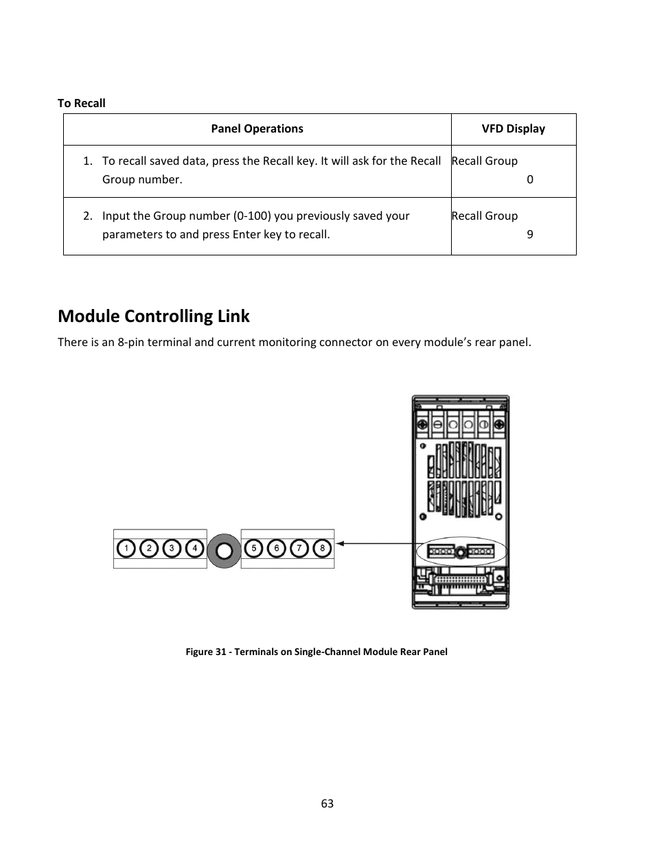 Module controlling link | B&K Precision MDL Series - Manual User Manual | Page 63 / 80