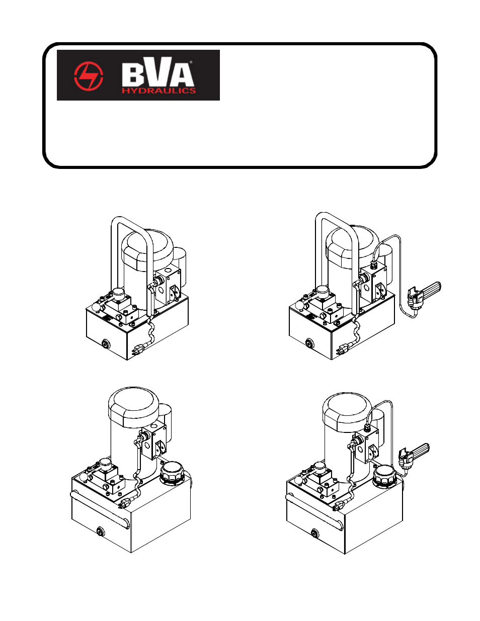 BVA Hydraulics PEW0501, PEW1002, PEW1503, PEW3005 User Manual | 11 pages