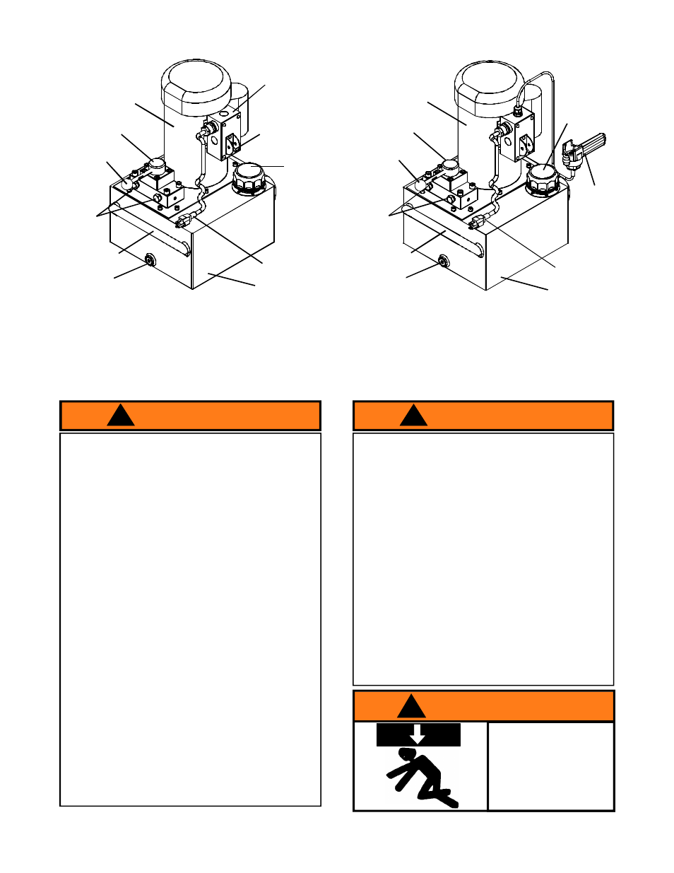 Warning | BVA Hydraulics PEW0501, PEW1002, PEW1503, PEW3005 User Manual | Page 3 / 11