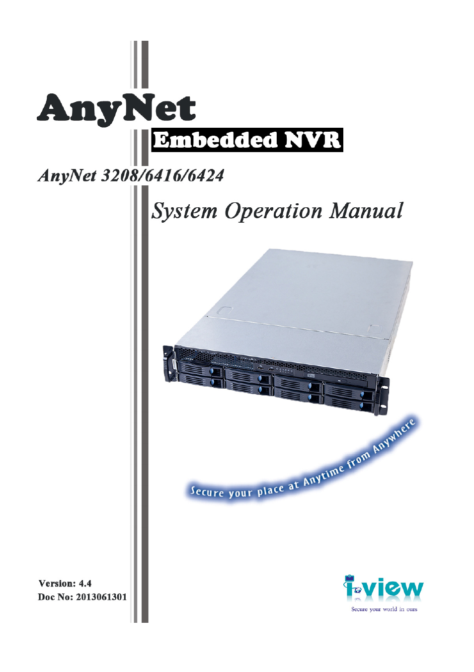 I-View AnyNet-0401Mini Embedded NVR User Manual | 169 pages