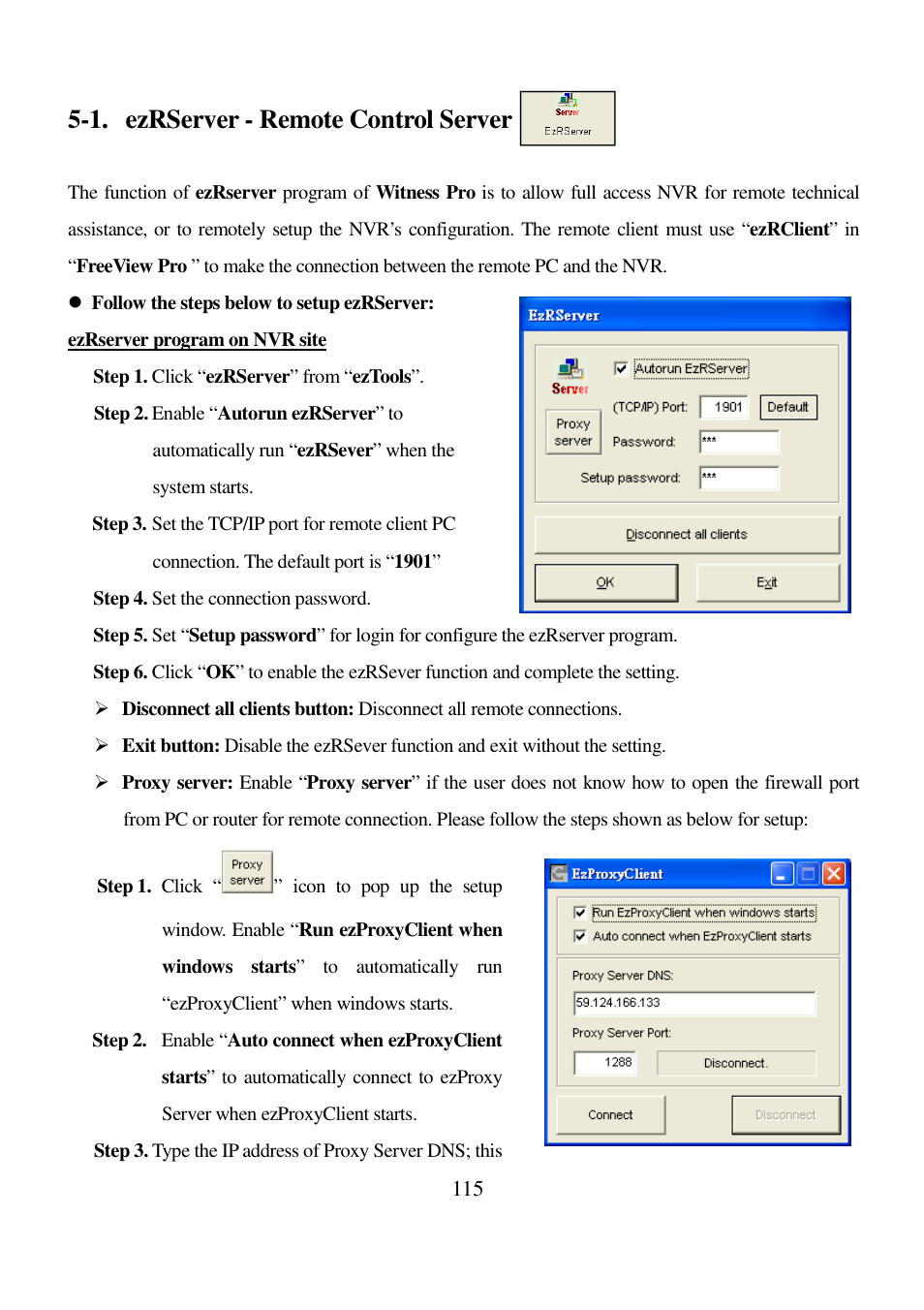 1. ezrserver - remote control server | I-View AnyNet-0401Mini Embedded NVR User Manual | Page 115 / 169