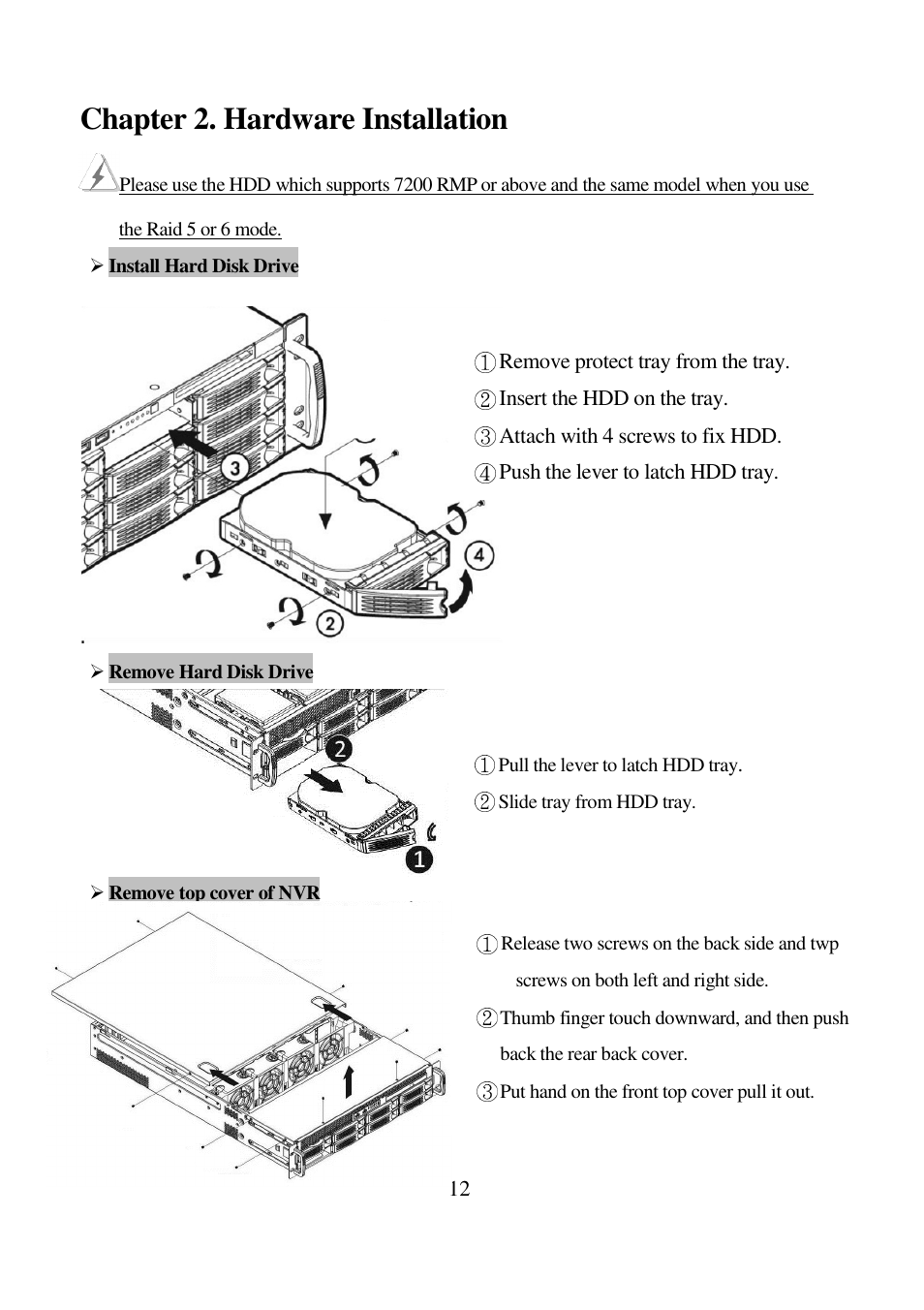 Chapter 2. hardware installation | I-View AnyNet-0401Mini Embedded NVR User Manual | Page 12 / 169