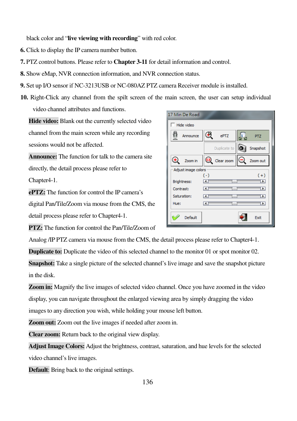 I-View AnyNet-0401Mini Embedded NVR User Manual | Page 136 / 169