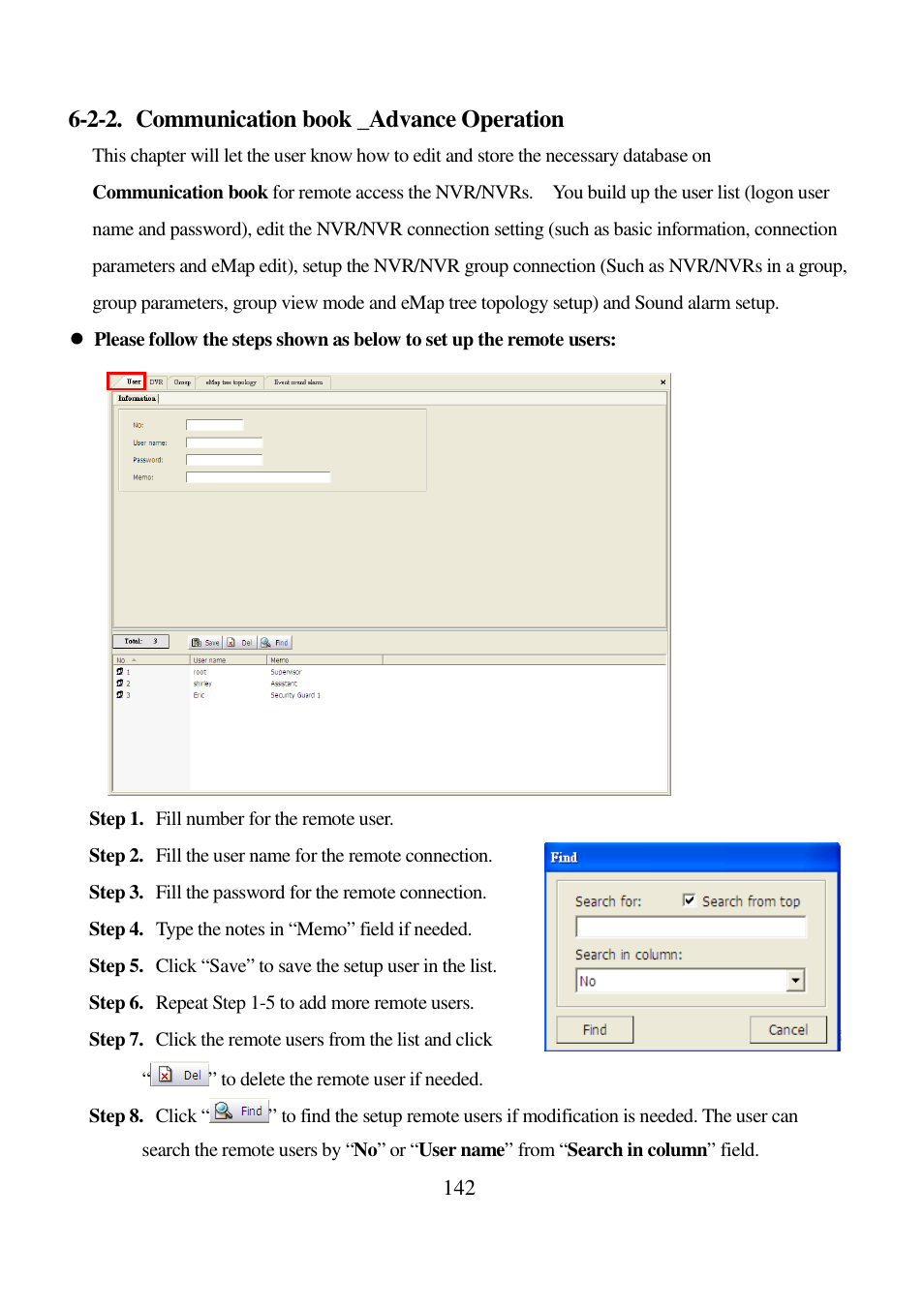 2-2. communication book _advance operation | I-View AnyNet-0401Mini Embedded NVR User Manual | Page 142 / 169