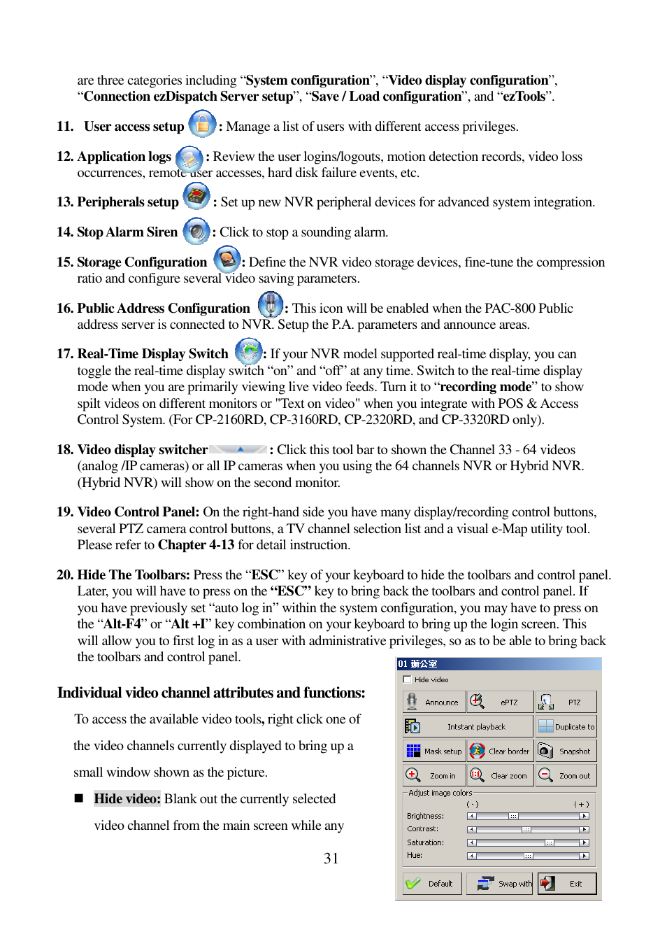I-View AnyNet-0401Mini Embedded NVR User Manual | Page 31 / 169