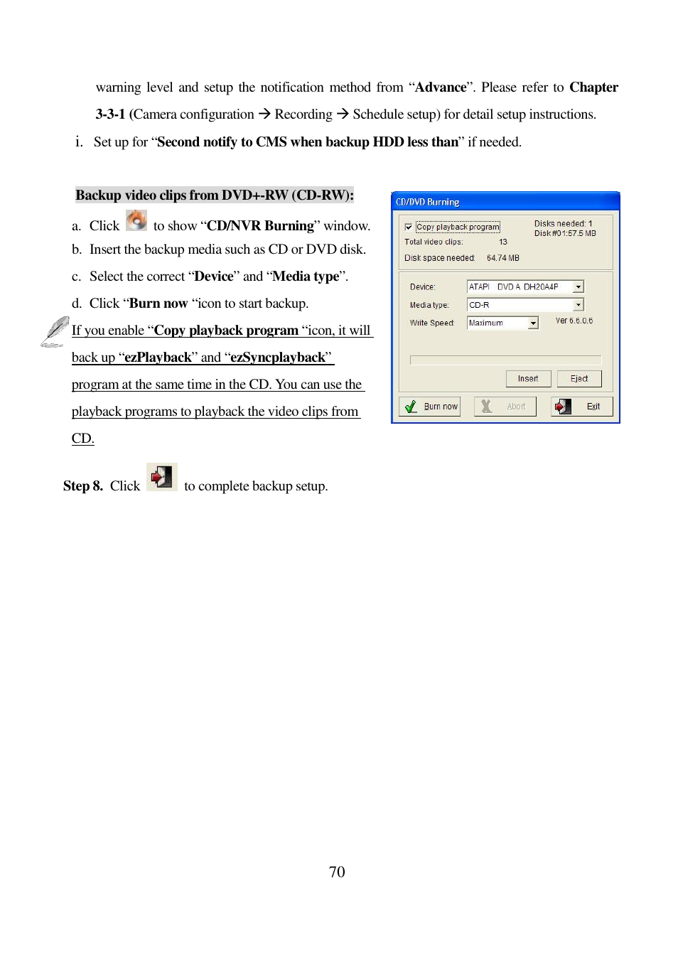 I-View AnyNet-0401Mini Embedded NVR User Manual | Page 70 / 169