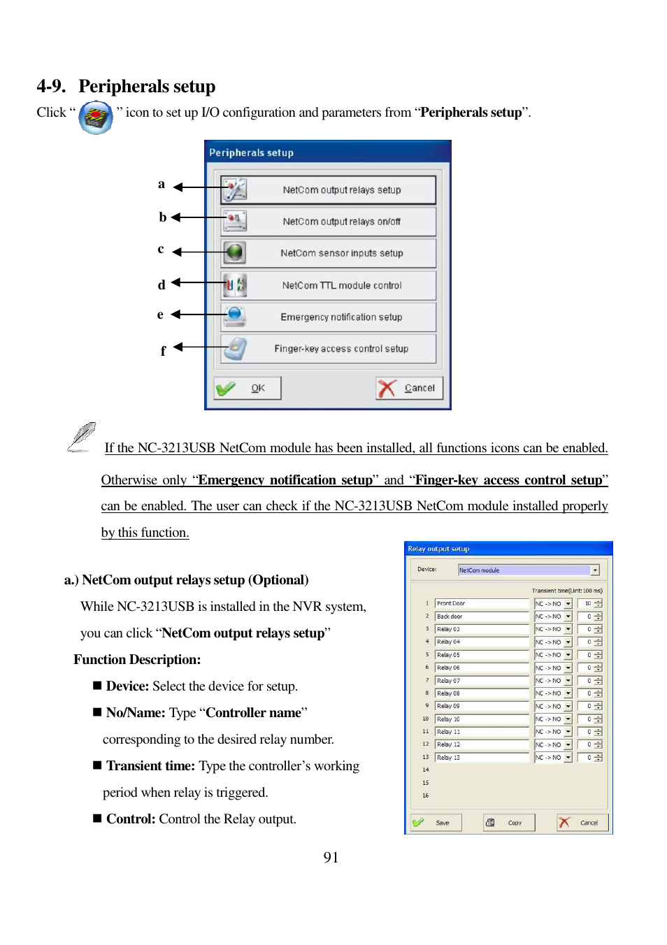 9. peripherals setup | I-View AnyNet-0401Mini Embedded NVR User Manual | Page 91 / 169