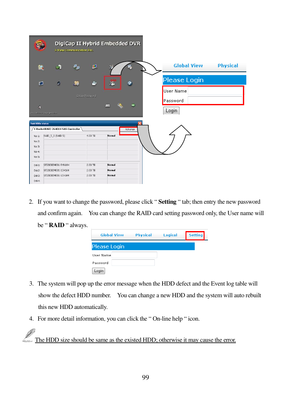 I-View AnyNet-0401Mini Embedded NVR User Manual | Page 99 / 169