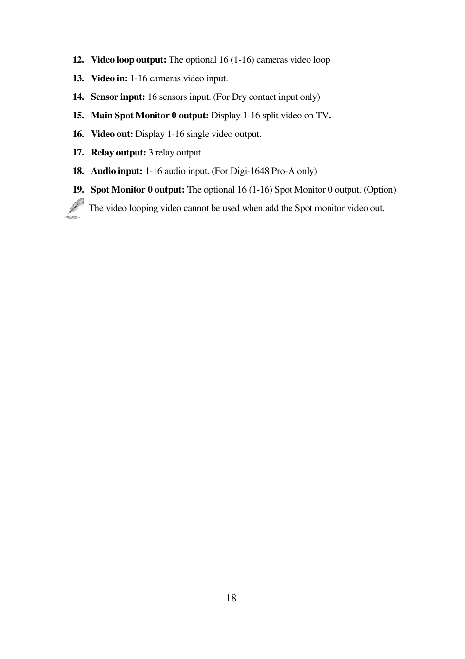 I-View Digi-4800XP 16 channels Hybrid Embedded DVR User Manual | Page 18 / 48