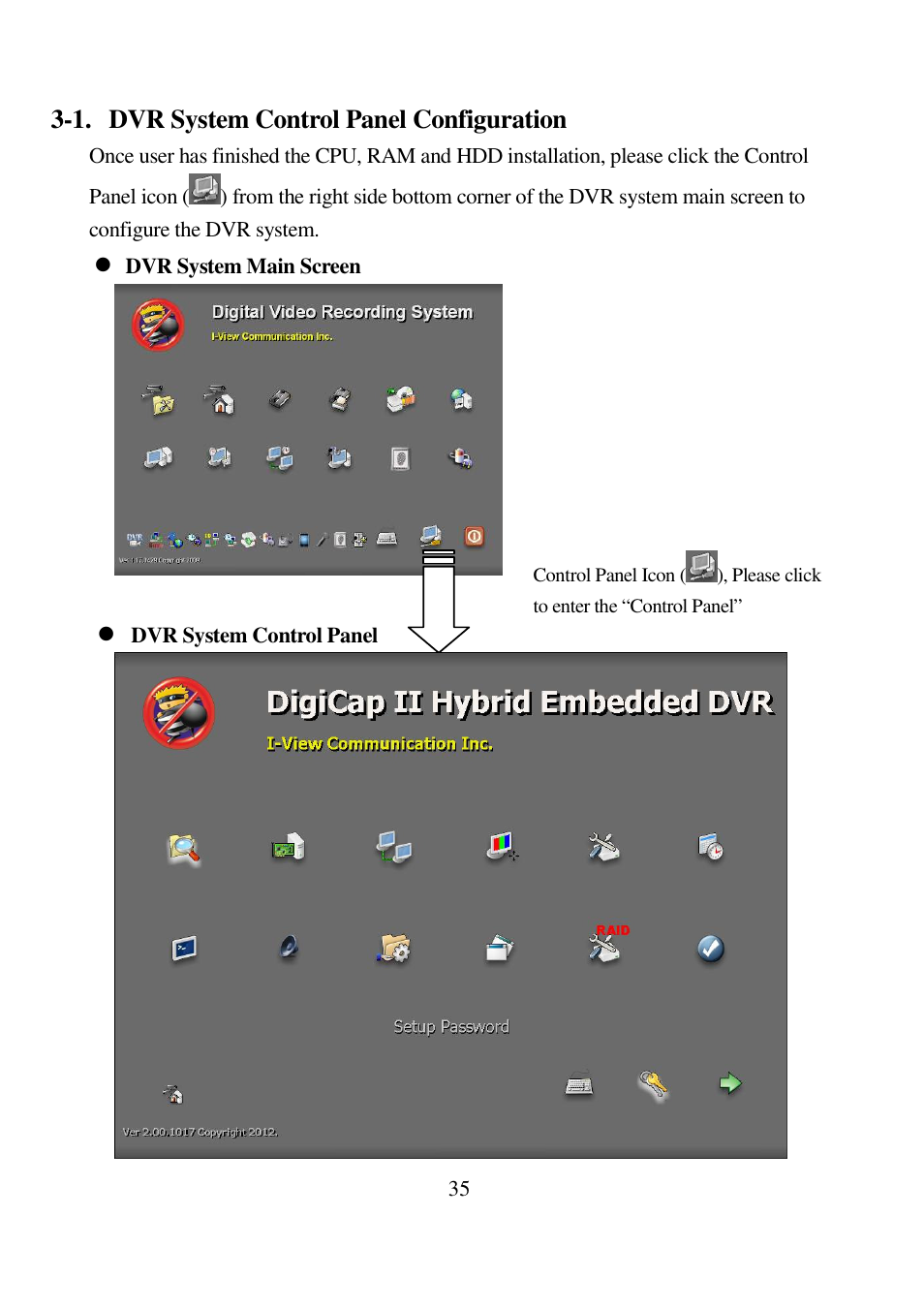 I-View Digi-4800XP 16 channels Hybrid Embedded DVR User Manual | Page 35 / 48