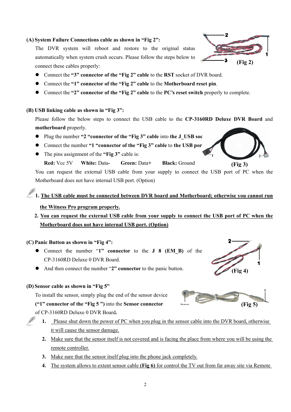 I-View CP-3160RD Real Time Recording DVR Card User Manual | Page 2 / 4