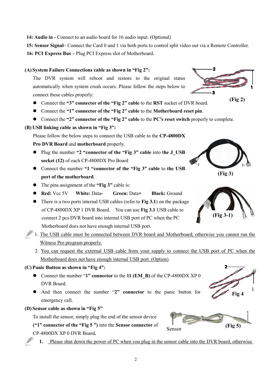 I-View CP-4800DX Hybrid DVR Card User Manual | Page 2 / 4
