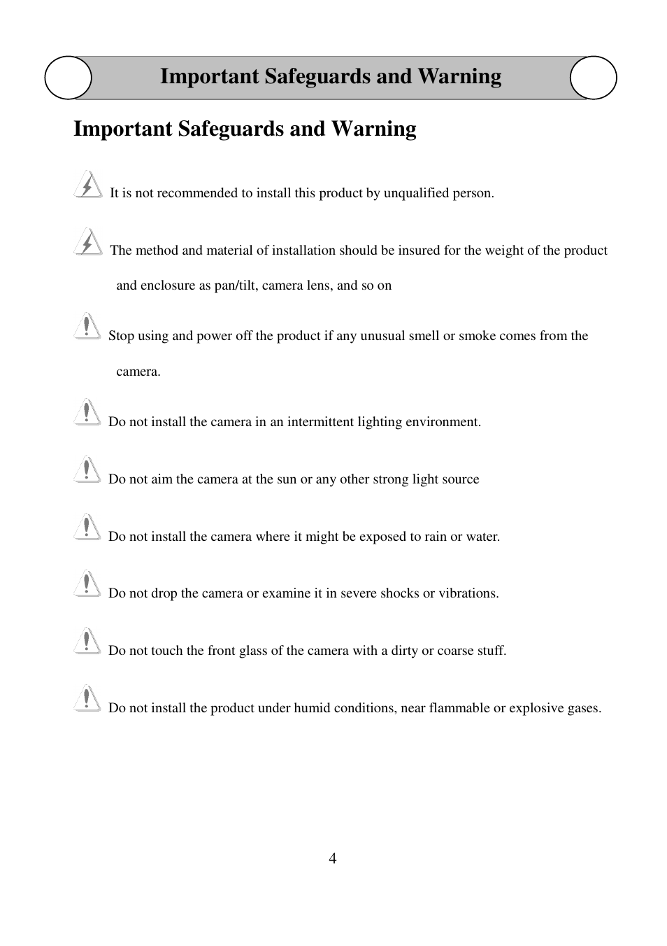 Important safeguards and warning | I-View FSKY-100 3D/4D Joystick Keyboard User Manual | Page 4 / 13
