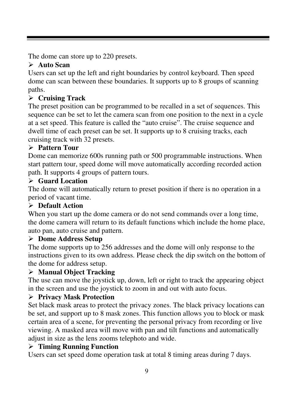 I-View FDMO-2MIP-20XIR IP SpeedDome Network Camera User Manual | Page 10 / 90