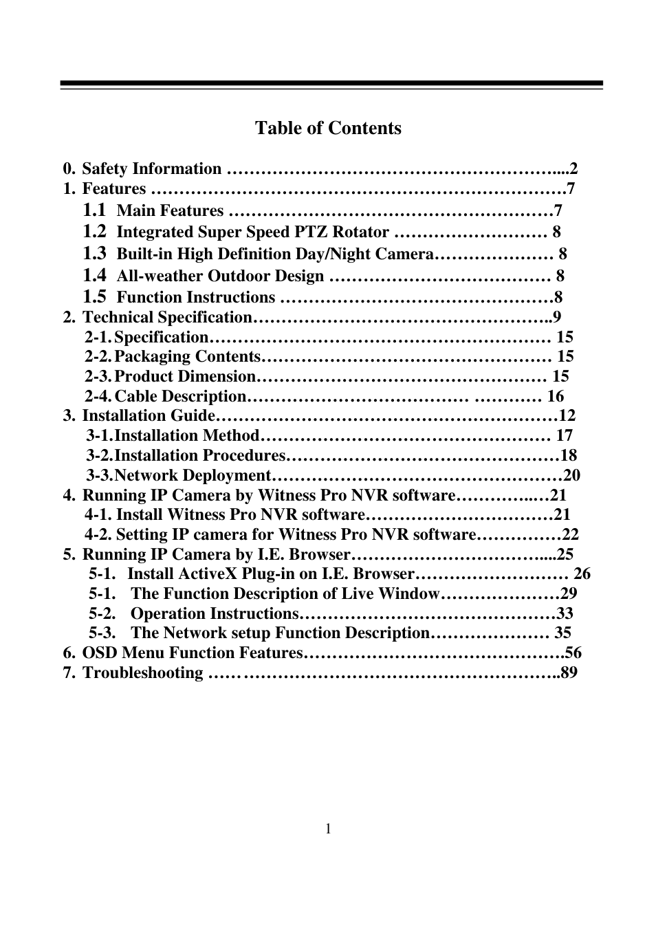 I-View FDMO-2MIP-20XIR IP SpeedDome Network Camera User Manual | Page 2 / 90