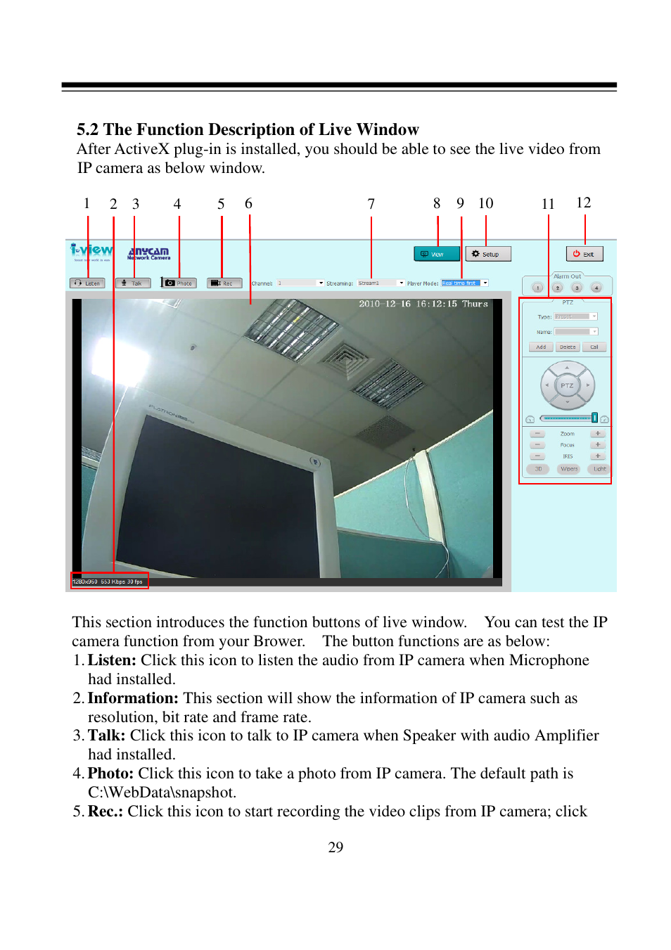 I-View FDMO-2MIP-20XIR IP SpeedDome Network Camera User Manual | Page 30 / 90