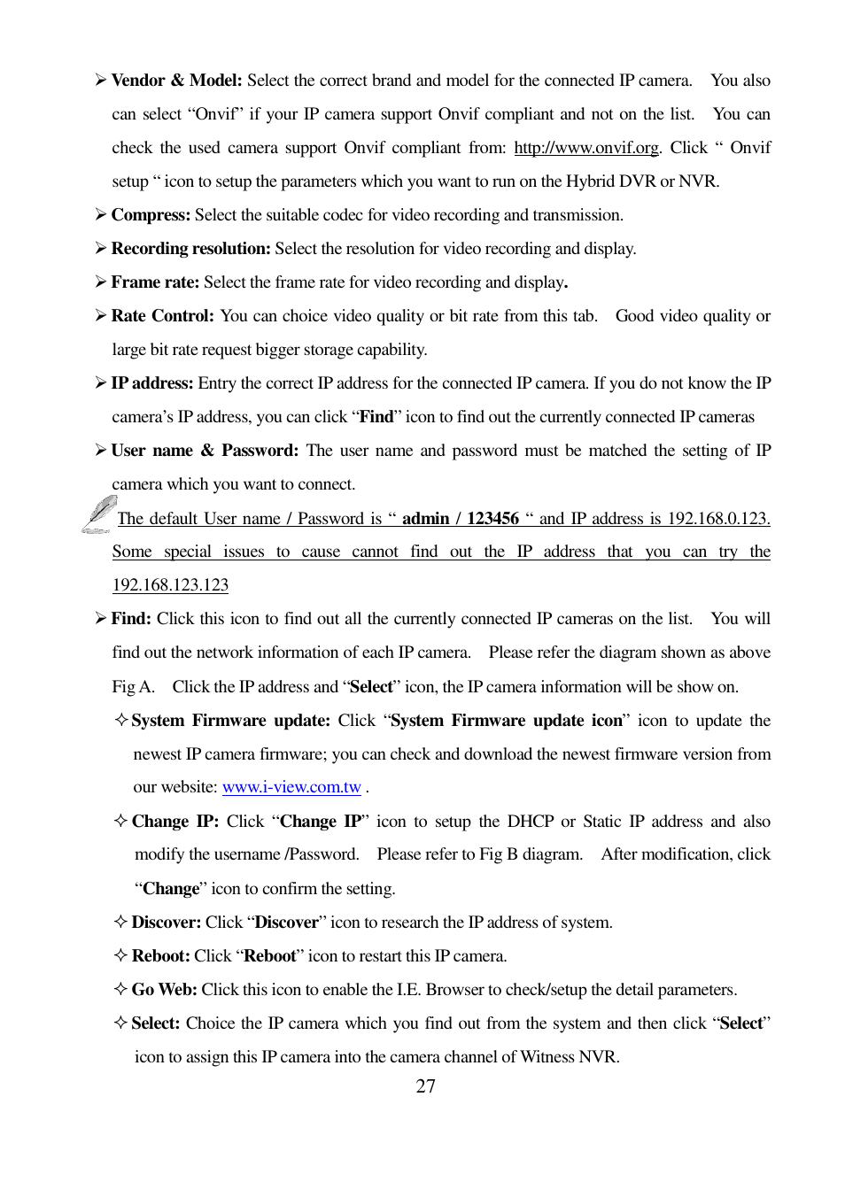I-View EC-5MIPN 5-Megapixels Day/Night Box IP Camera User Manual | Page 27 / 56