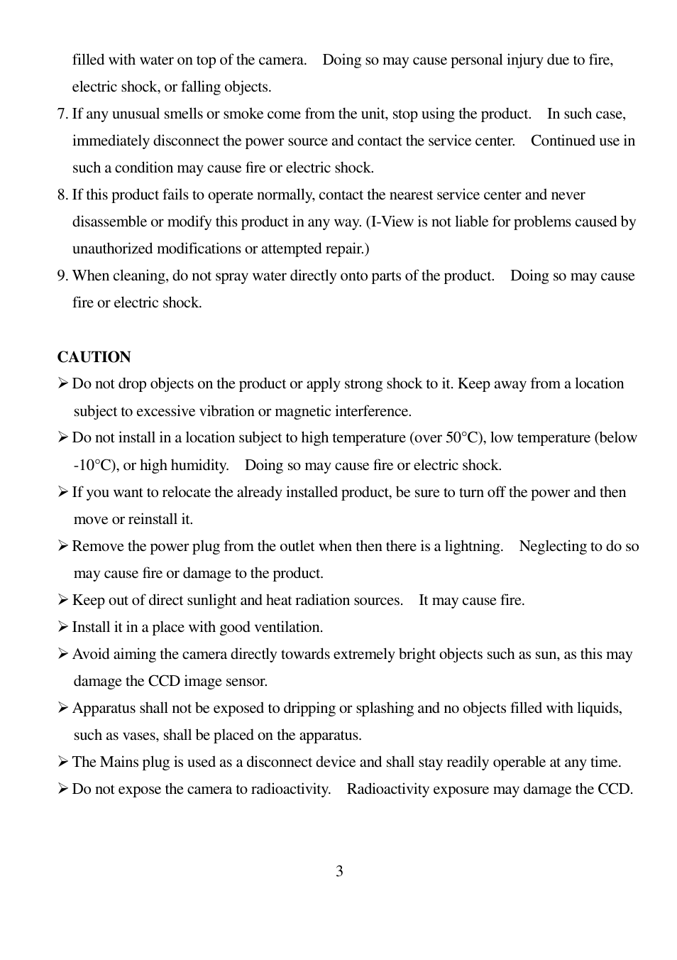 I-View EC-5MIPN 5-Megapixels Day/Night Box IP Camera User Manual | Page 3 / 56