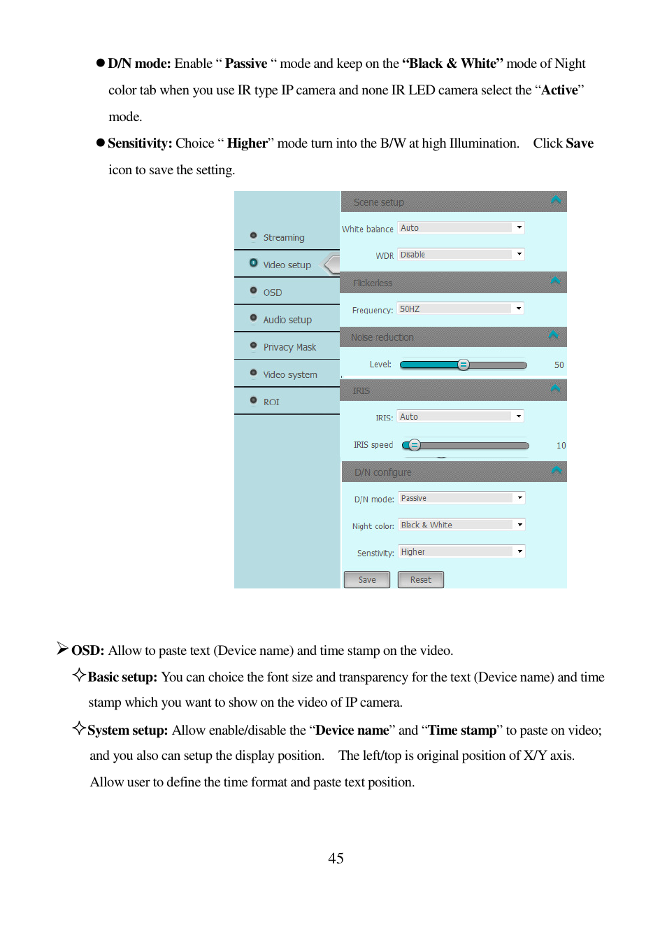 I-View EC-5MIPN 5-Megapixels Day/Night Box IP Camera User Manual | Page 45 / 56
