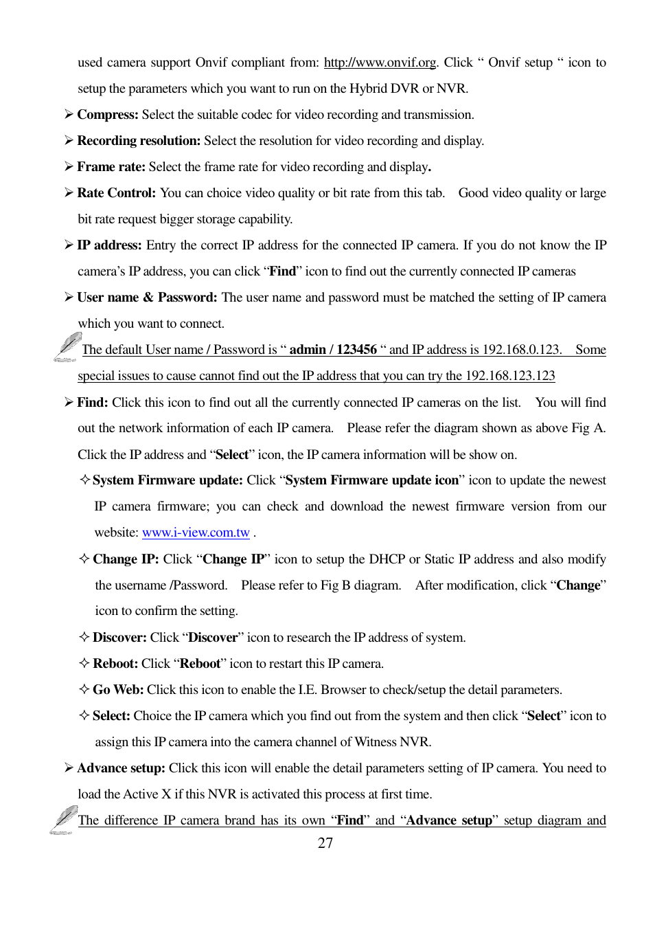 I-View IR-5MIPN42 5-Megapixels IR Bullet IP Camera User Manual | Page 27 / 55