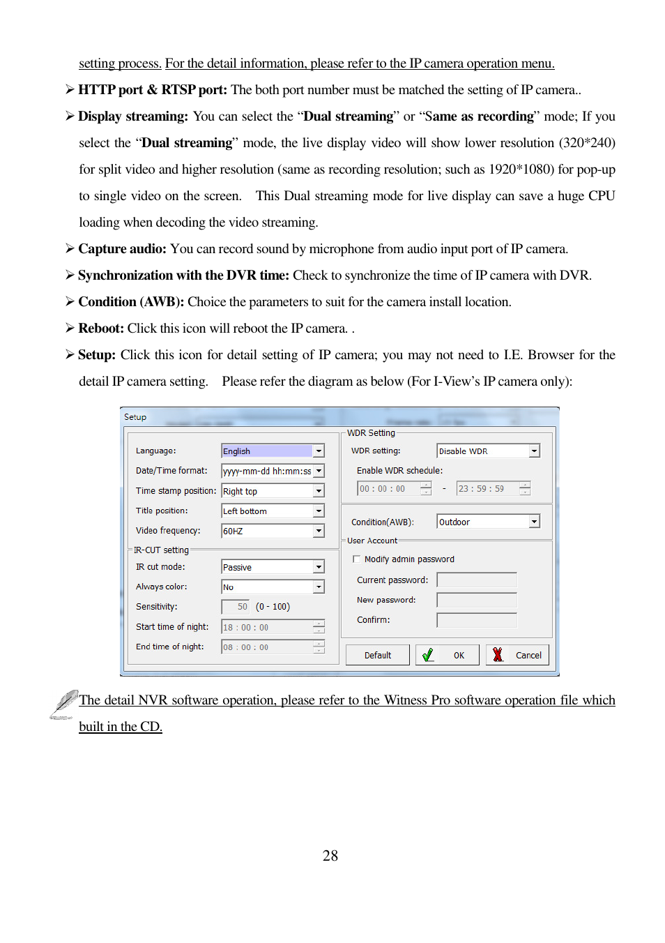 I-View IR-5MIPN42 5-Megapixels IR Bullet IP Camera User Manual | Page 28 / 55