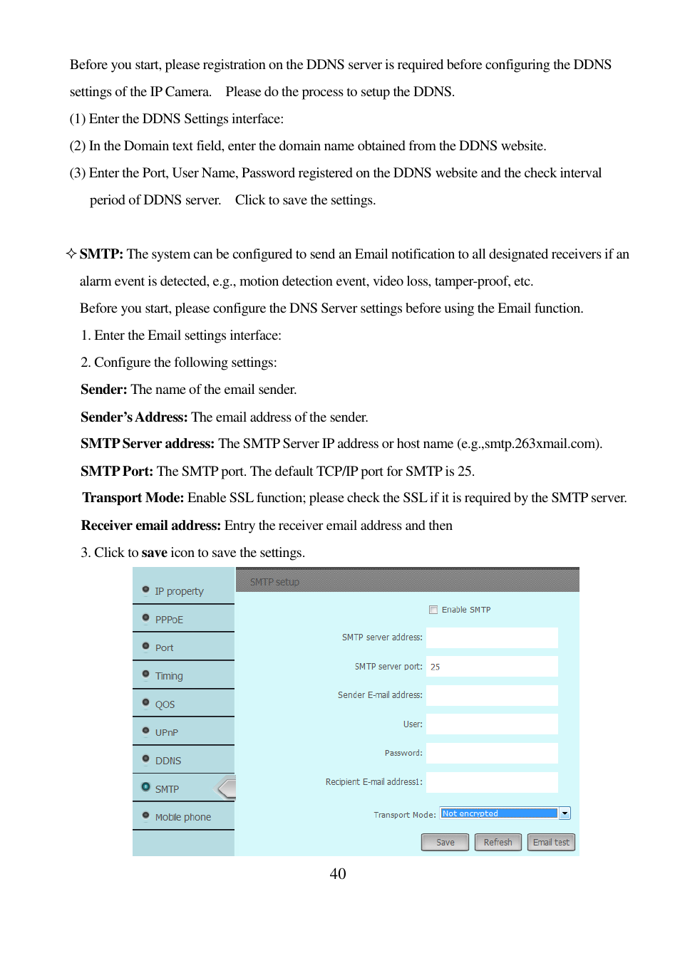 I-View IR-5MIPN42 5-Megapixels IR Bullet IP Camera User Manual | Page 40 / 55