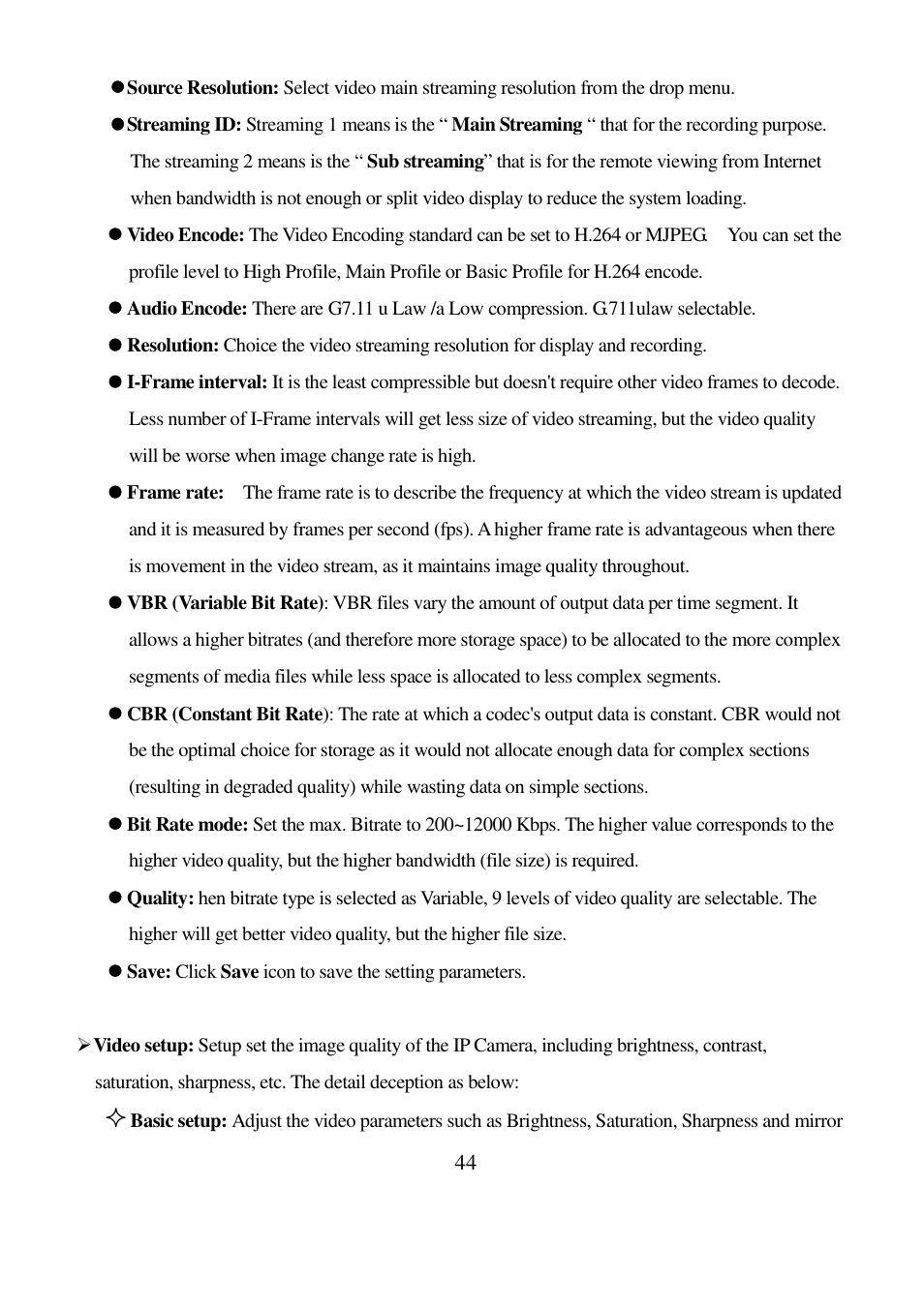 I-View DM-5MIPN30 5-Megapixels IR Vandal Proof Dome IP Camera User Manual | Page 44 / 57
