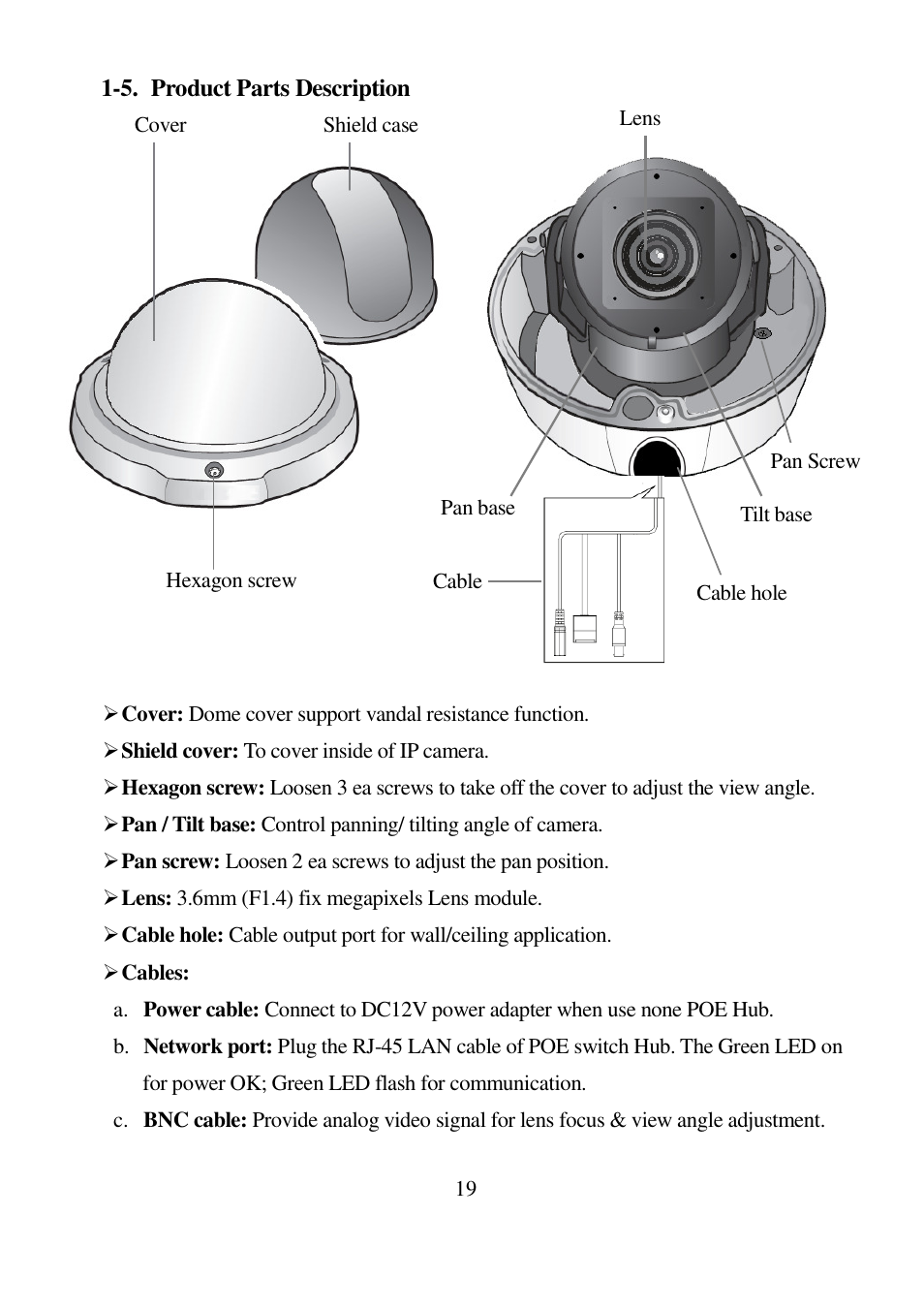 I-View DM-5MIPN 5-Megapixels Vandal Proof Dome IP Camera User Manual | Page 19 / 55