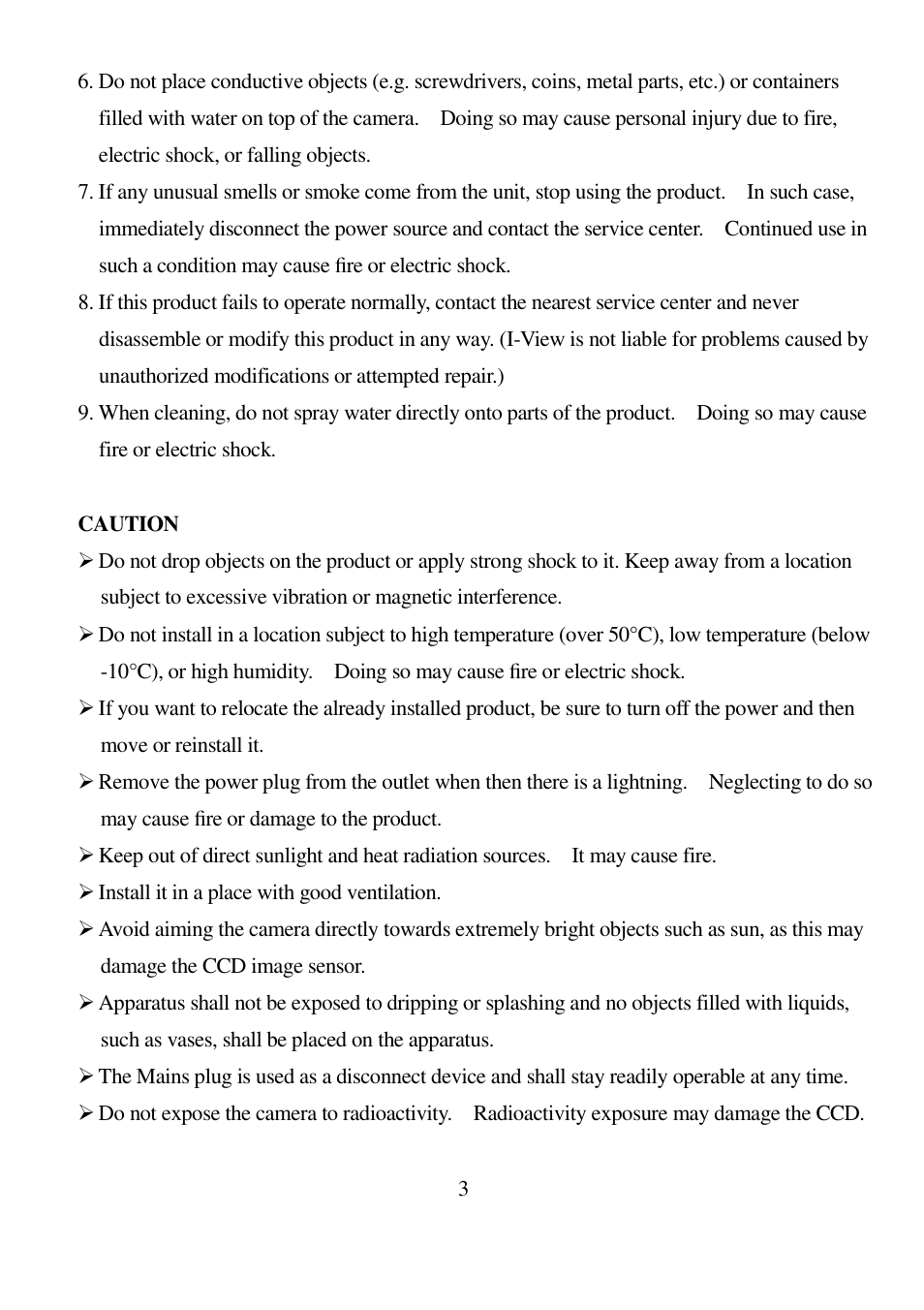 I-View FE-5MIPN 5-Megapixels IR Vandal Proof Dome IP Camera User Manual | Page 3 / 47