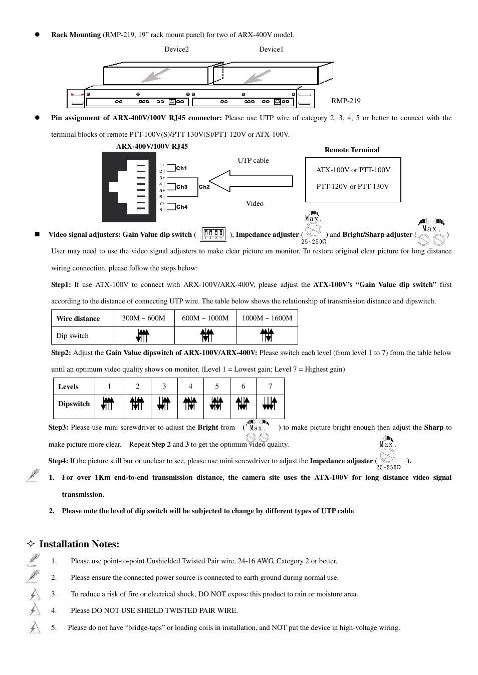 I-View ATX-100V/ARX-100V/ARX-400V Multi-videos Transmission System User Manual | Page 3 / 4