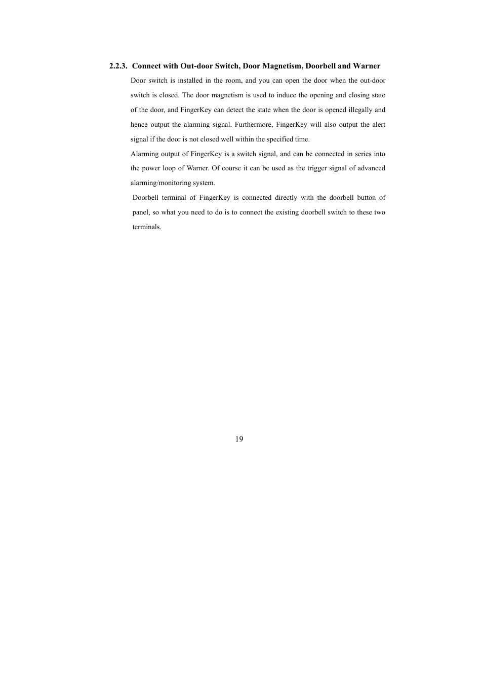 I-View FAC – 500 FingerKey Access Controller DVR User Manual | Page 20 / 103