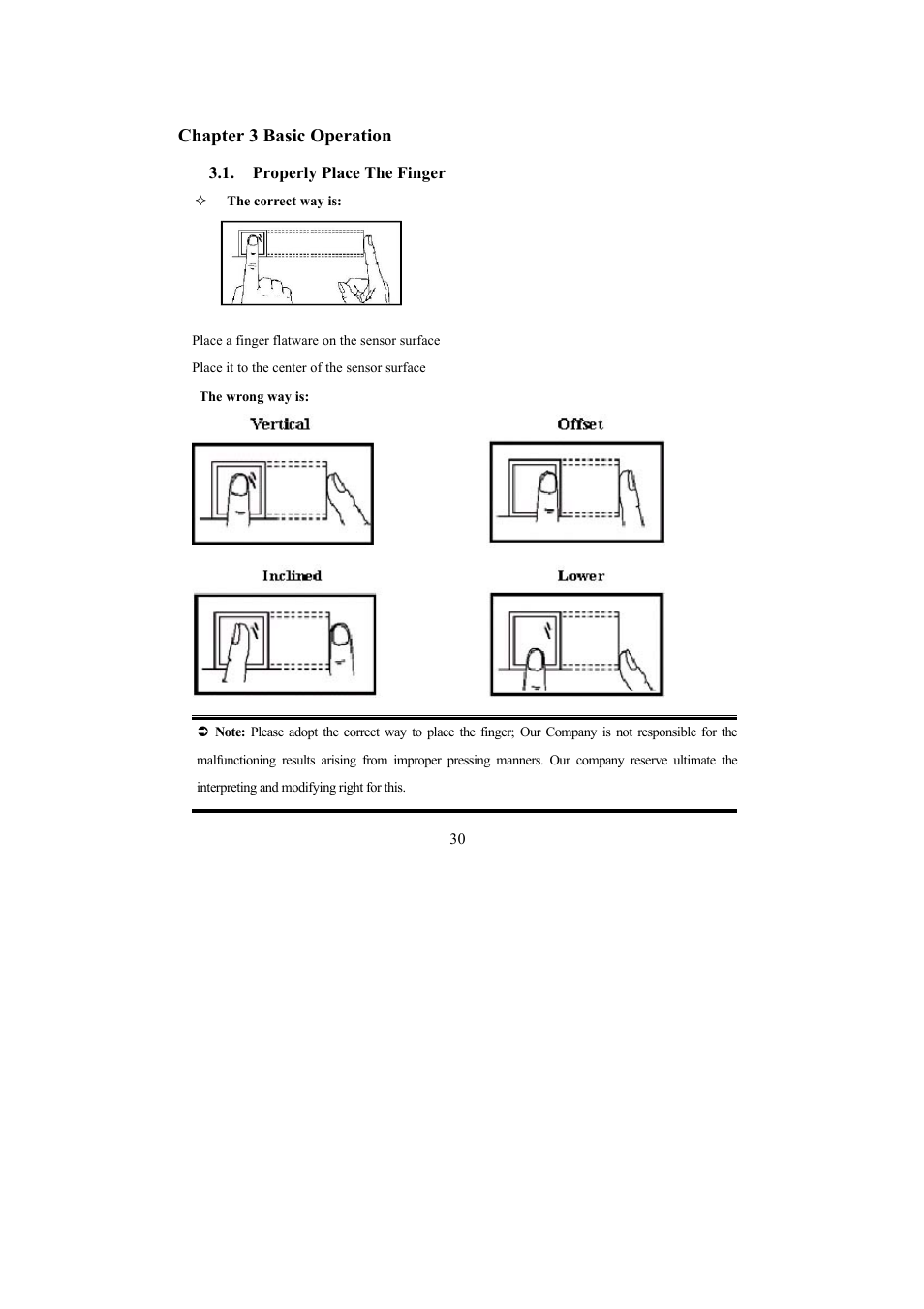 Chapter 3 basic operation | I-View FAC – 500 FingerKey Access Controller DVR User Manual | Page 31 / 103