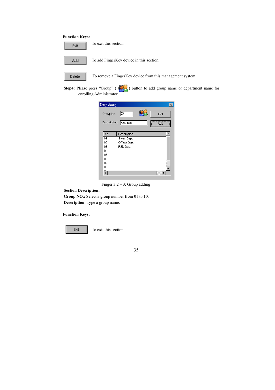 I-View FAC – 500 FingerKey Access Controller DVR User Manual | Page 36 / 103