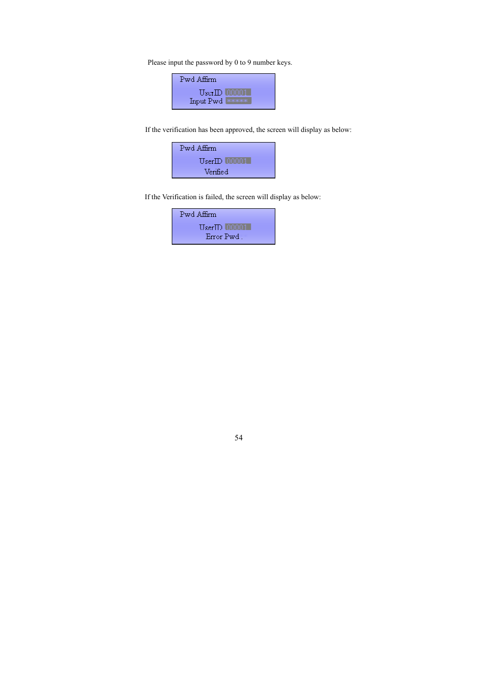 I-View FAC – 500 FingerKey Access Controller DVR User Manual | Page 55 / 103