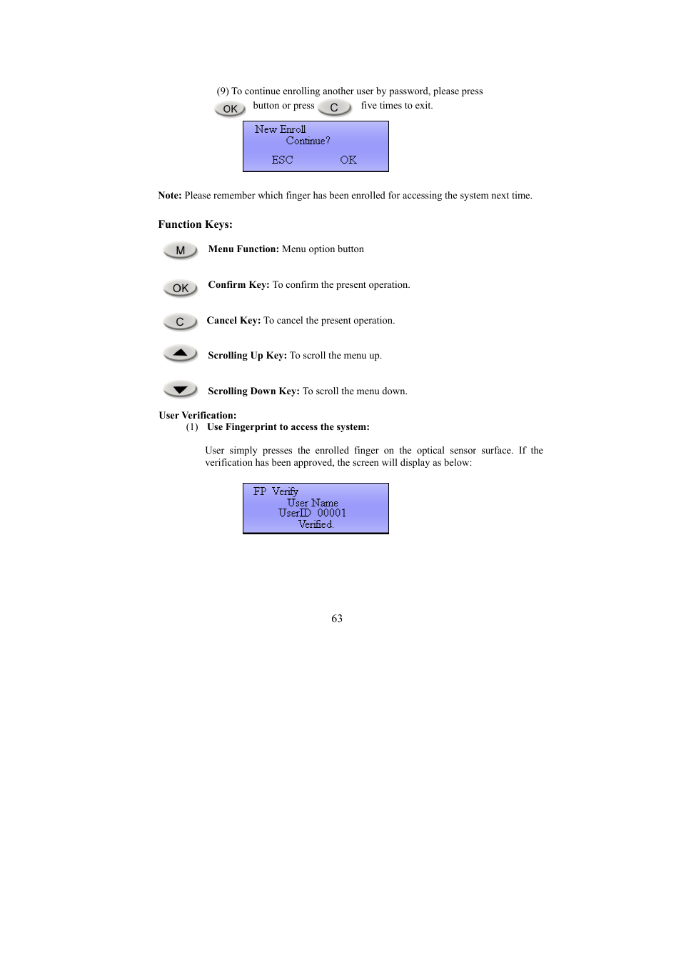 I-View FAC – 500 FingerKey Access Controller DVR User Manual | Page 64 / 103