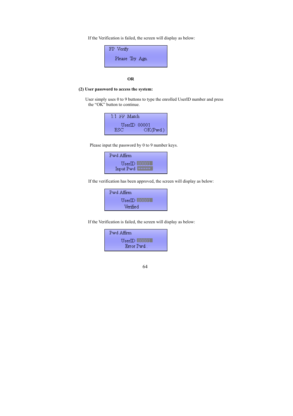 I-View FAC – 500 FingerKey Access Controller DVR User Manual | Page 65 / 103