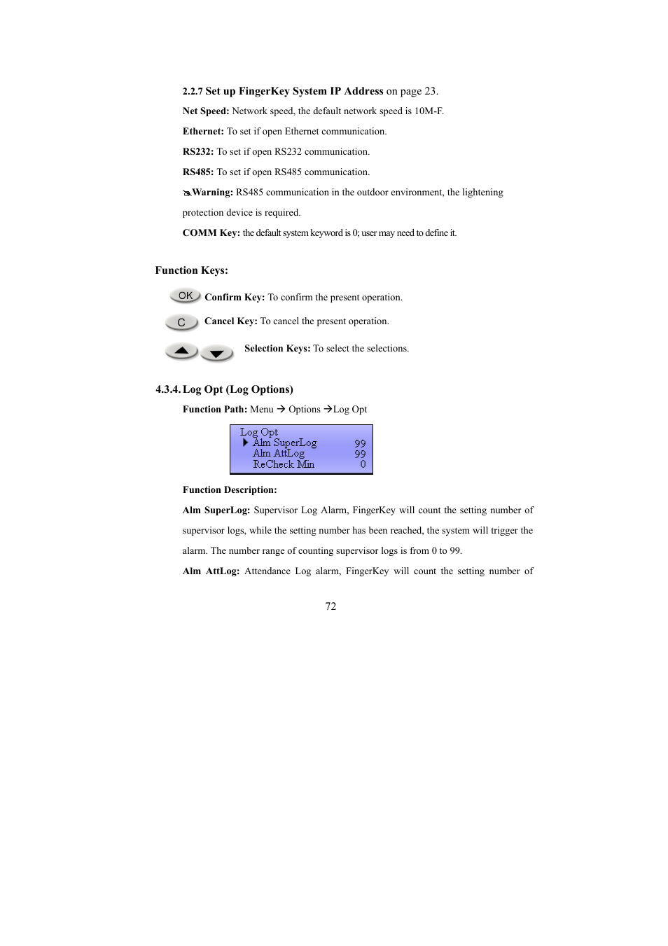 I-View FAC – 500 FingerKey Access Controller DVR User Manual | Page 73 / 103