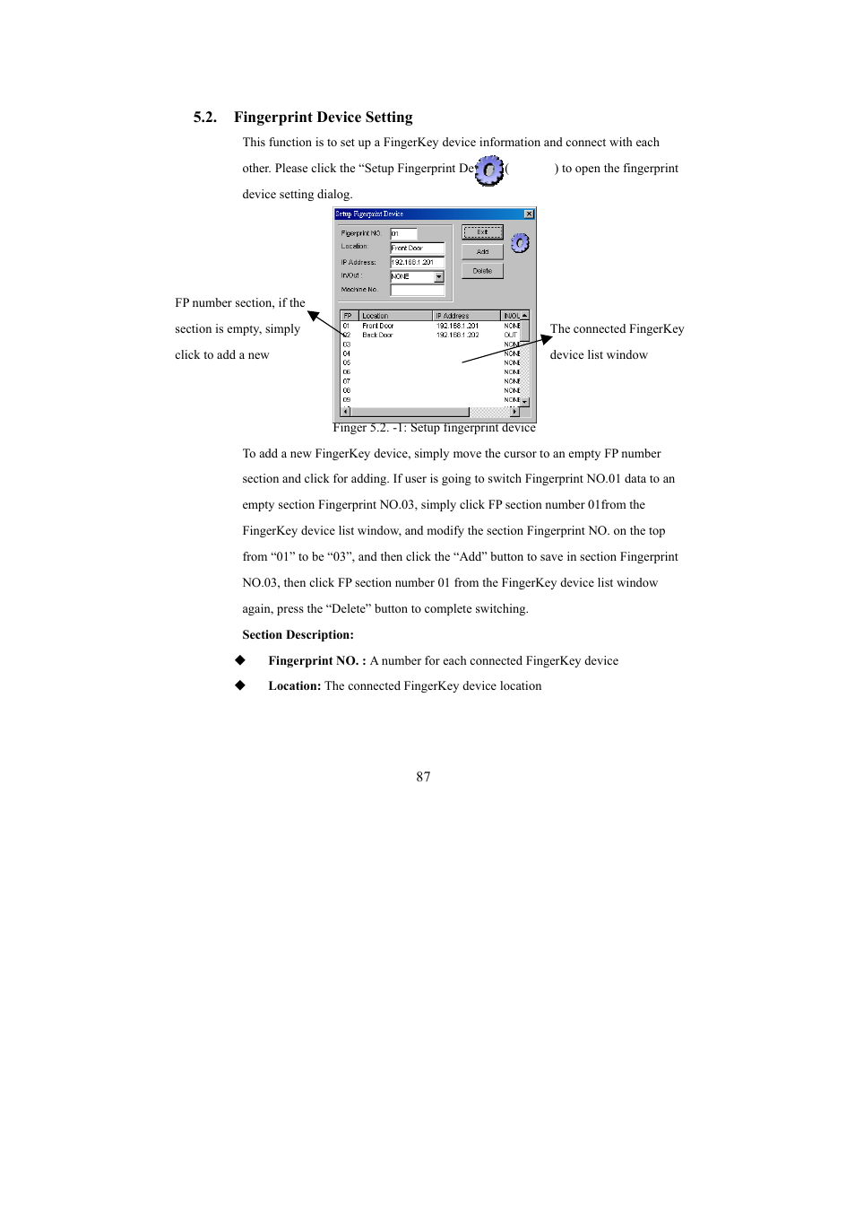 I-View FAC – 500 FingerKey Access Controller DVR User Manual | Page 88 / 103