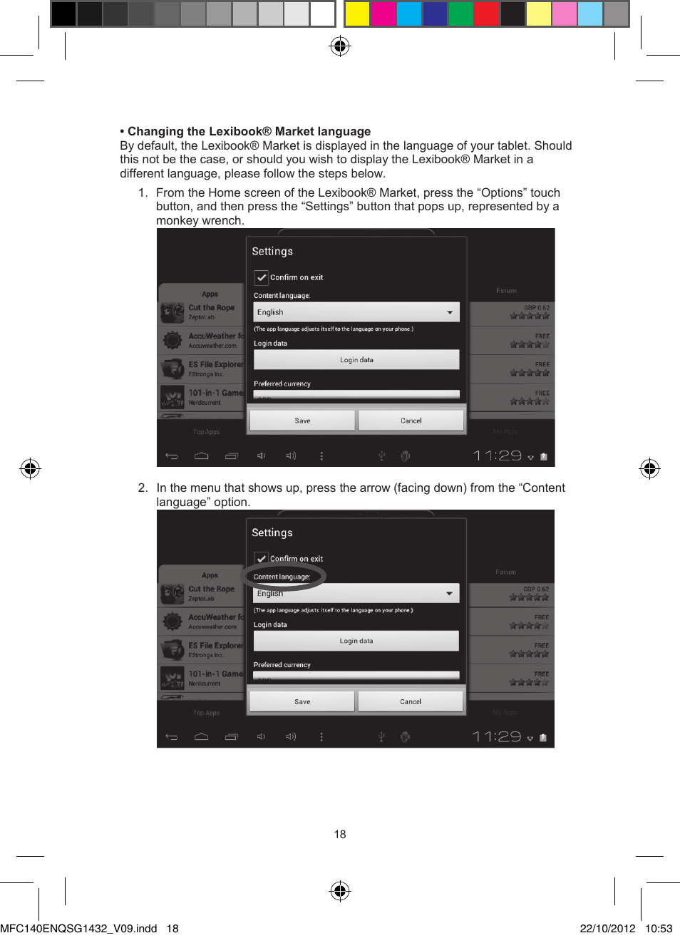 Lexibook MFC140EN User Manual | Page 18 / 22